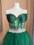 Къса бална рокля в зелено, снимка 3