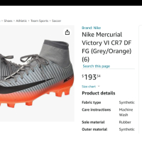 NIKE MERCURIAL CR7 Football Boots Размер EUR 42,5 / UK 8 бутонки 132-14-S, снимка 2 - Спортни обувки - 45038995