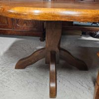 Масивна дъбова трапезна маса в стил Рустик, снимка 2 - Маси - 40918755