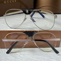 Gucci 2024 мъжки слънчеви очила авиатор с кожа 5 цвята , снимка 5 - Слънчеви и диоптрични очила - 45835369