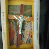 сувенири от божи гроб кръст от Йерусалим  благословение за дома ,миро,броеница от маслиново дърво., снимка 3 - Икони - 45197645