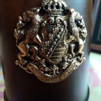 Стара мелничка с позлатен герб, Италия, 1960 г. , снимка 3 - Антикварни и старинни предмети - 45579669