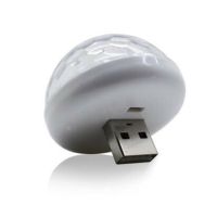 Светеща диско топка с USB порт за включване към автомобил, телефон/ Цвят: според нал в склада / USB , снимка 2 - Други - 45688850