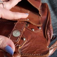 Винтидж чанта от естествена кожа "Adax" / genuine leather handbag , снимка 7 - Чанти - 45199837