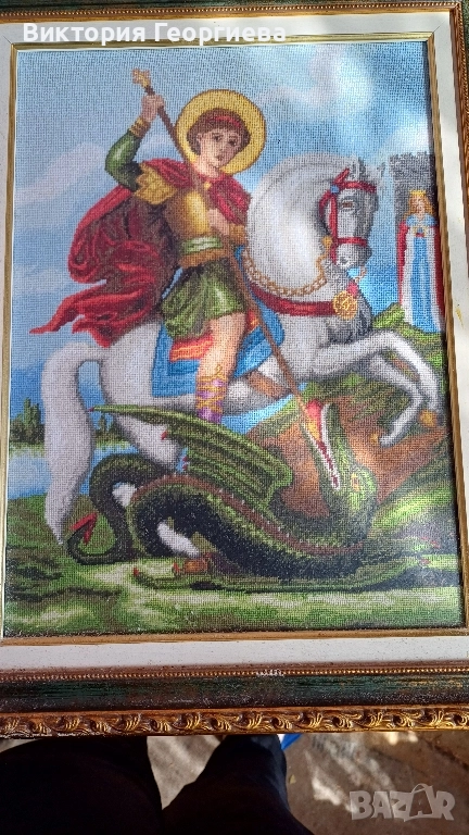 ръчно бродиран гоблен , снимка 1