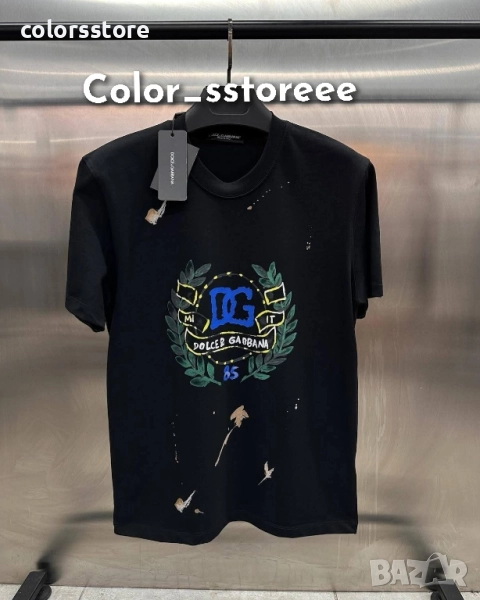 Черна тениска D&G код IM87u, снимка 1