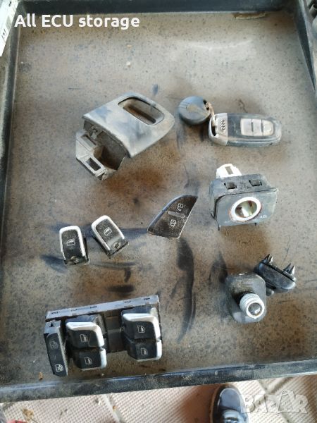 Хром, Бутон Стъкло,ключ,гълтач, 8K0 959 851 F ,8K0 959 855 B ,  За Audi A5, снимка 1