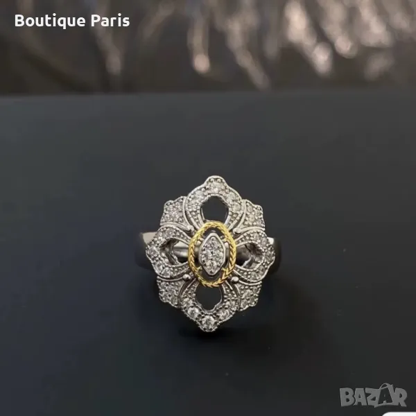 Buccellati пръстен с мойсанити, снимка 1