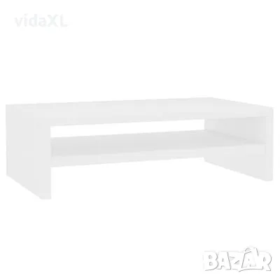 vidaXL Стойка за монитор, бяла, 42x24x13 см(SKU:800216, снимка 1