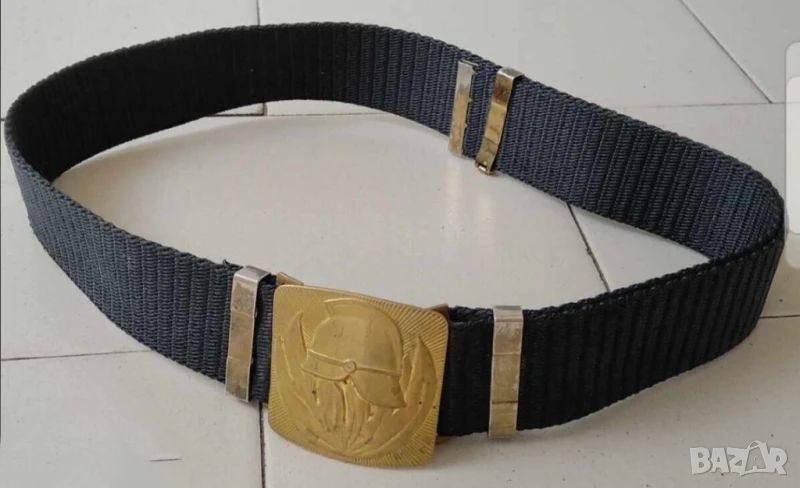 Стар пожарникарски колан - красота от бронз за вас, снимка 1