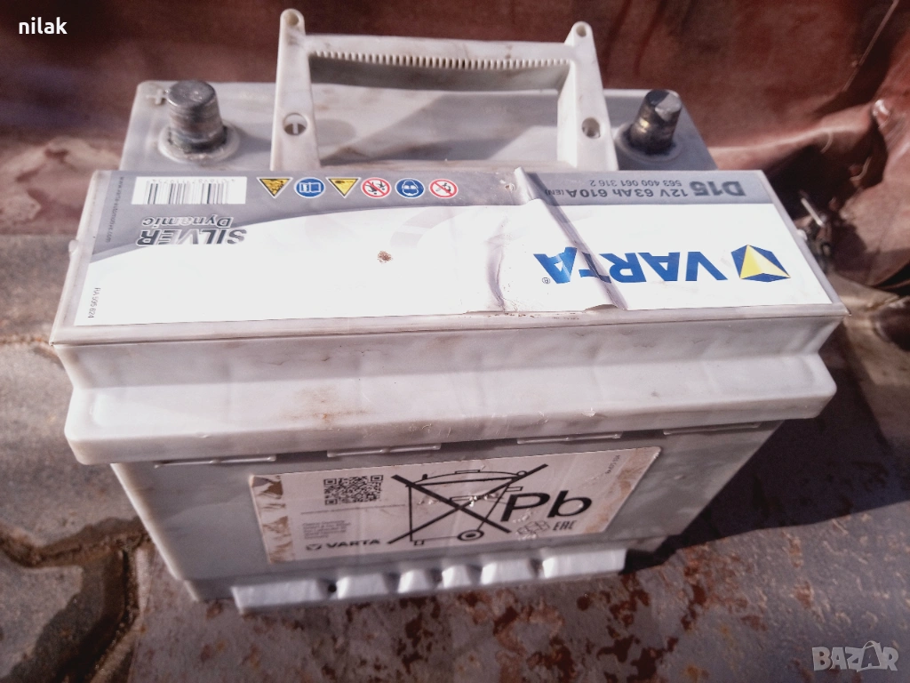 Продавам акумулатор VARTA Silver dinamic 12V 63Ah 610A, снимка 1