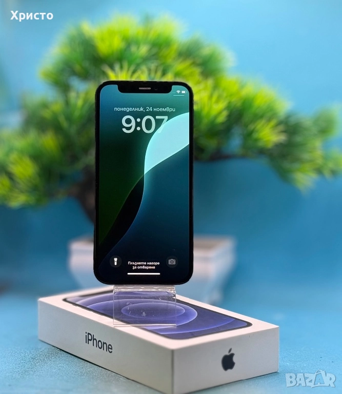 Apple iPhone 12 mini,64GB, 4GB RAM, 5G, Black, снимка 1