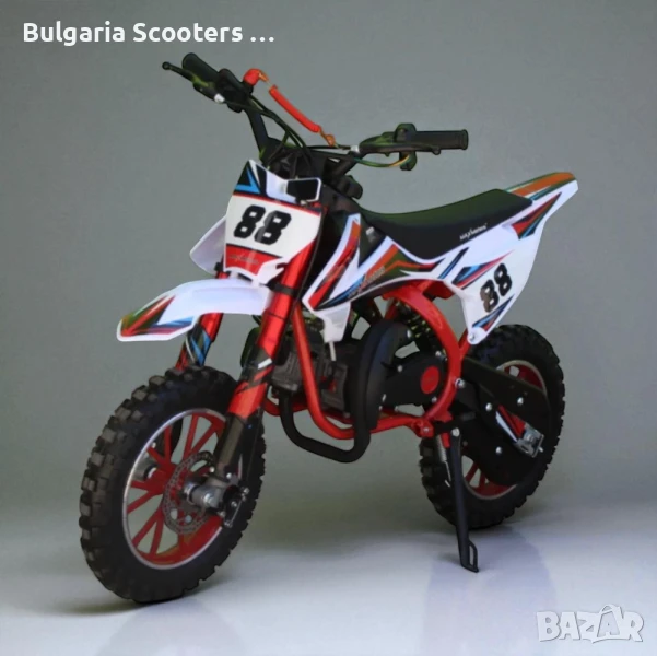 Детски бензинов кросов мотор MaxMotors MX SPORT 49CC - Red, снимка 1