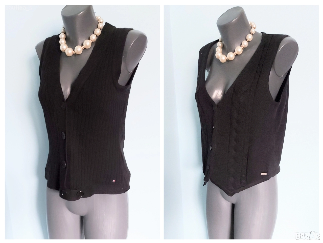 Два различни броя / Дамски маркови елека "Tommy Hilfiger" и "S'Oliver" , снимка 1