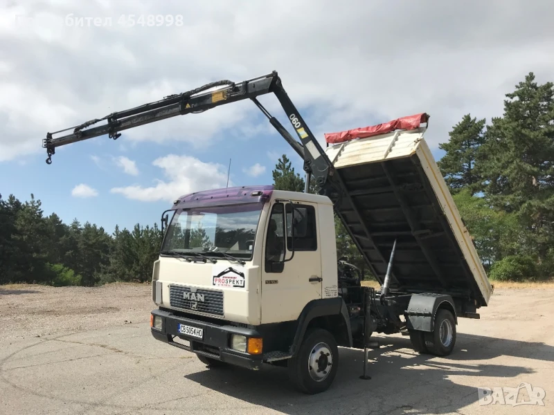 Транспортни услуги тристранен самосвал с кран, снимка 1