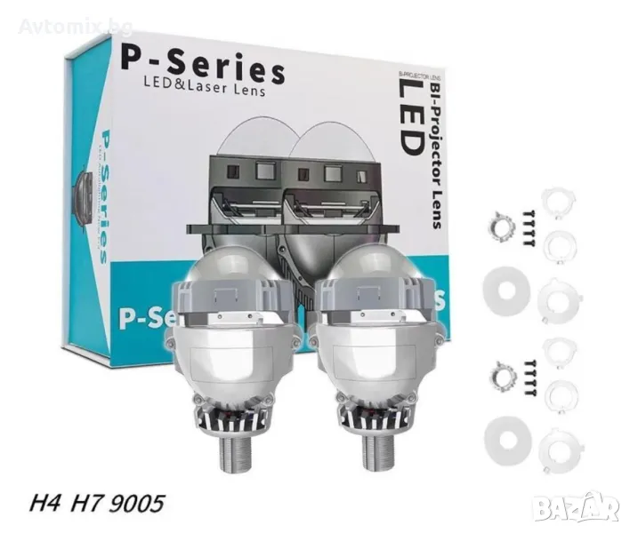 Комплект от 2бр. Bi-LED диодни лупи за вграждане във фарове с къси и дълги светлини 2.5"инча 80W 700, снимка 1