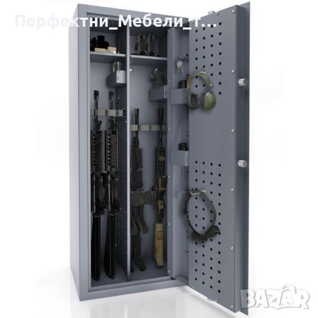 Многофункционален метален сейф,каса-за късо/дълго оръжие,пушки,боеприпаси,ценности, снимка 1