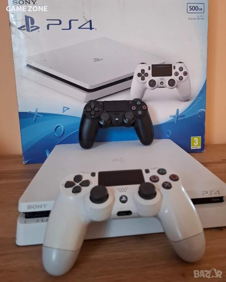 Playstation 4 Slim Бял Гаранция , снимка 1