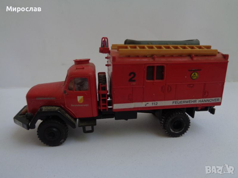 ROCO ? PREISER? H0 1/87 MAGIRUS МОДЕЛ ИГРАЧКА ПОЖАРНА КАМИОН, снимка 1