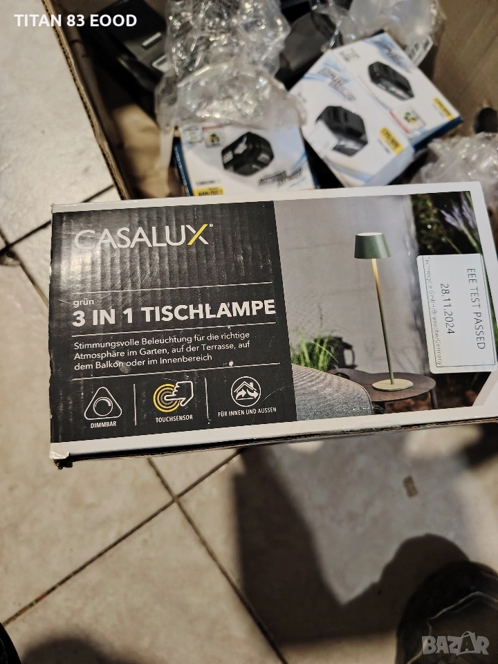 casalux LED акумулаторна настолна лампа 3 в 1 , снимка 1