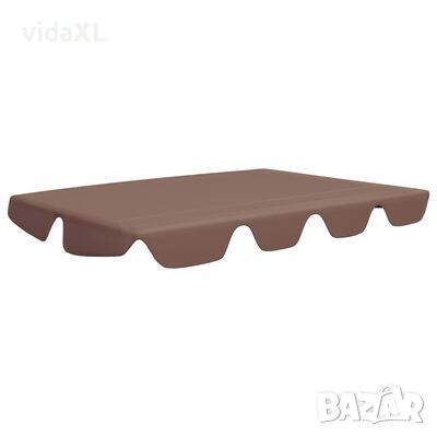 vidaXL Резервен сенник за градинска люлка, кафяв, 150/130x105/70 см(SKU:312108, снимка 1