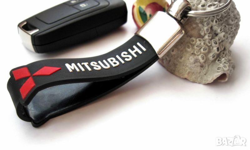 Автомобилен силиконов ключодържател / за Mitsubishi Митсубиши / стилни елегантни авто аксесоари, снимка 1