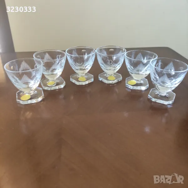 Кристални чаши за ракия, снимка 1