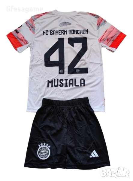 Детски футболен екип Байерн Мюнхен Мусиала комплект Bayern Munich тениска Musiala, снимка 1