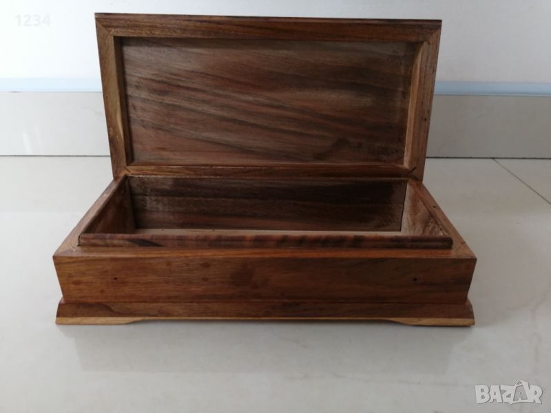 Дървена кутия 20 х 10 h 5.5 см. , снимка 1