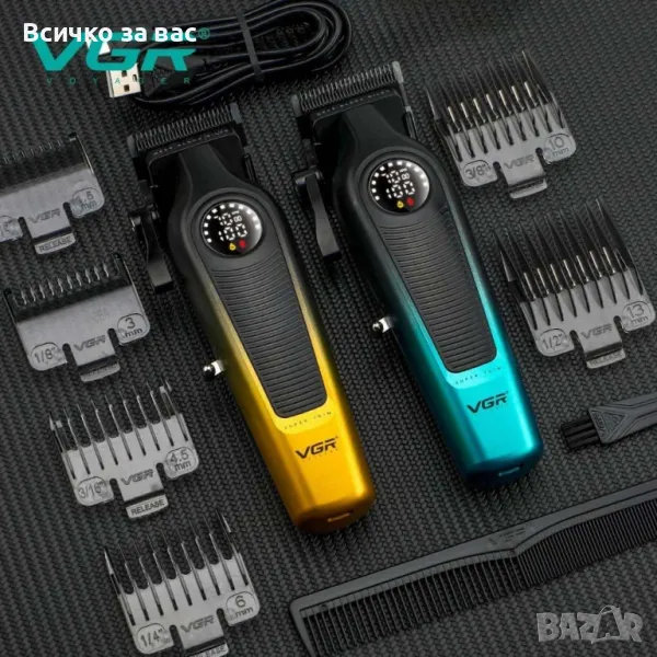 Професионална машинка за подстригване VGR V-196 – Прецизност, удобство и стил в едно устройство, снимка 1