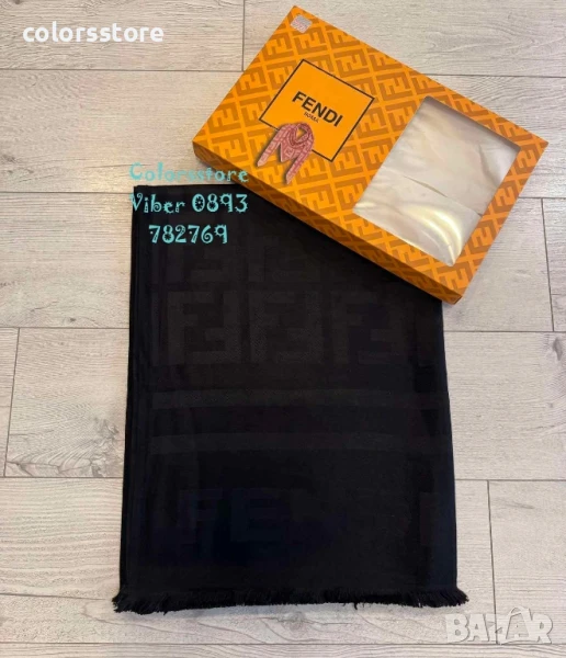 Черен шал Fendi/IM50c, снимка 1