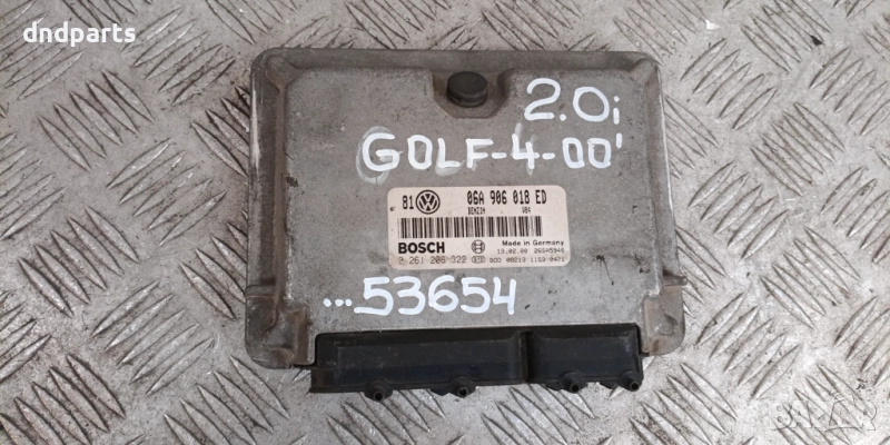 Компютър VW Golf 4 2.0i 2000г. 06A906018ED 0261206322	, снимка 1