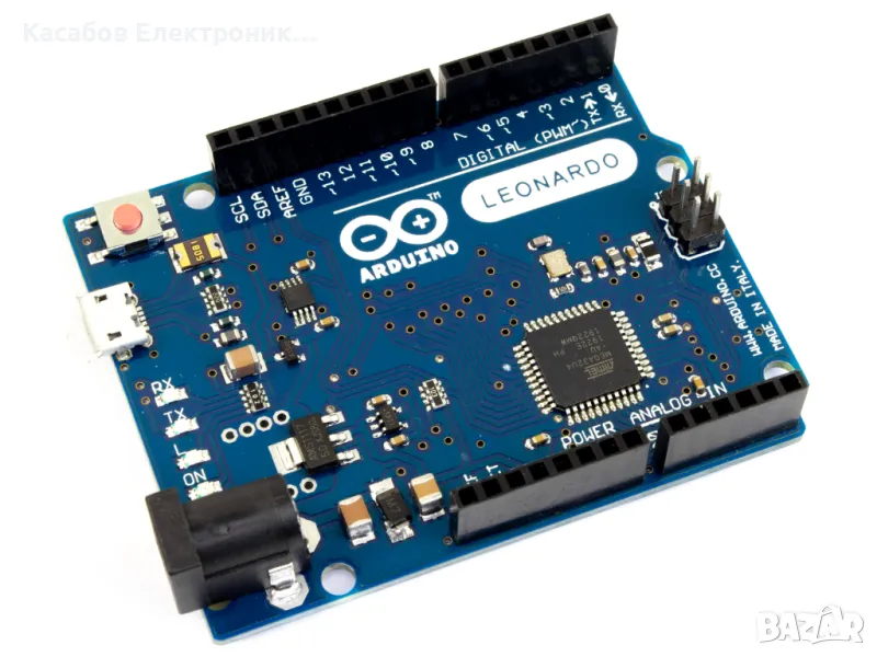 Arduino Leonardo (Ардуино Леонардо) ATmega32U4, microUSB порт, снимка 1