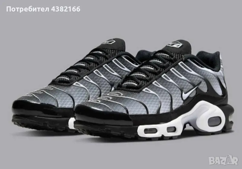 Nike Air Max Plus Black & Metallic Silver, снимка 1