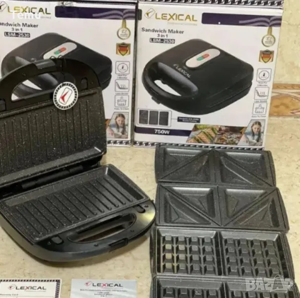 Грил - тостер, LEXICAL, 3В1, снимка 1