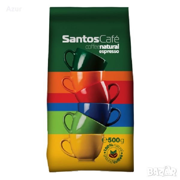 Santos Cafe Natural на зърна – 500 гр., снимка 1