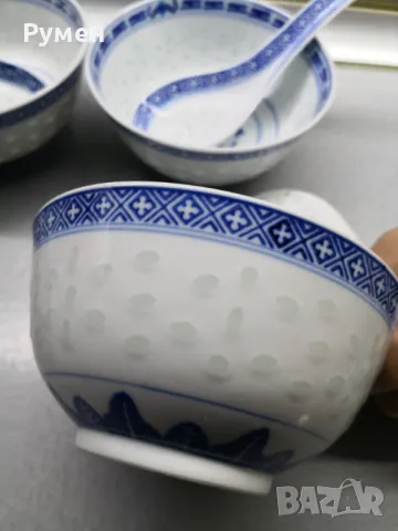 Фин китайски оризов порцелан , снимка 4 - Сервизи - 50127049
