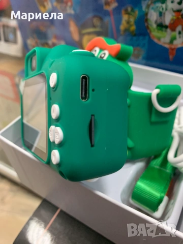 Цифров фотоапарат за деца, двойна камера, силиконова защита, 32GB карта, снимка 6 - Други - 53202045