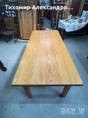 Трапезна маса от дъбов масив, снимка 8 - Маси - 49475211