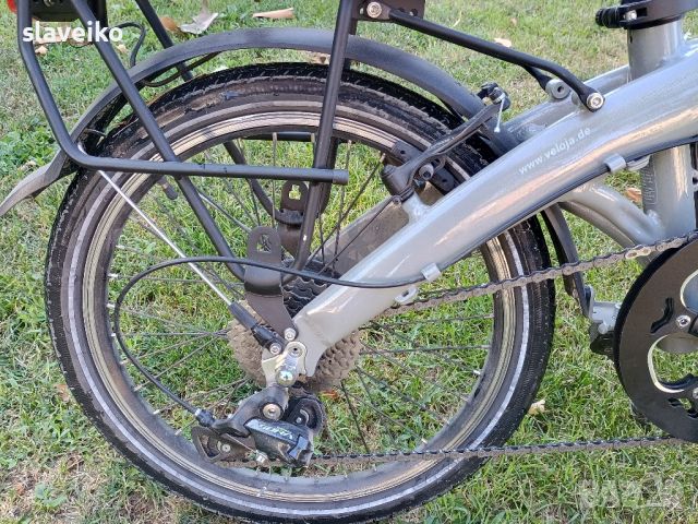 Сгъваем електрически велосипед VELOJA 20", снимка 2 - Велосипеди - 46400167
