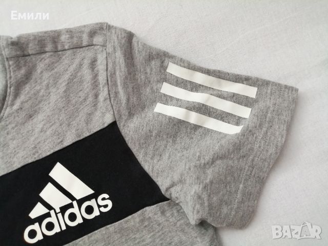 Adidas оригинална момчешка тениска р-р S - за 9-10 годишни, ръст до 140 см, снимка 5 - Детски тениски и потници - 46799605