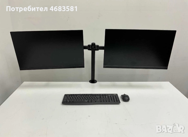 Продавам стойка с два монитора Lenovo 24” L24i-30