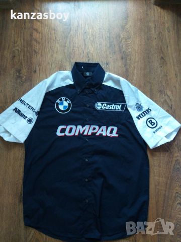 BOGNER BMW SHIRT HALF SLEEVE LARGE - мъжка колекционерска риза КАТО НОВА, снимка 3 - Ризи - 45797907