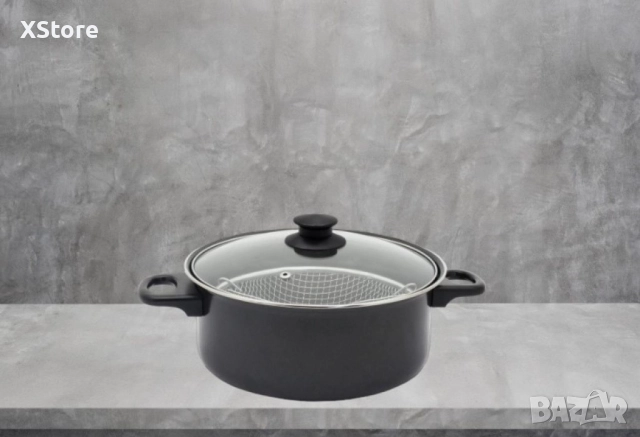 Тенджера с кошница Rosberg, 24 см., въглеродна стомана, снимка 4 - Съдове за готвене - 52507091