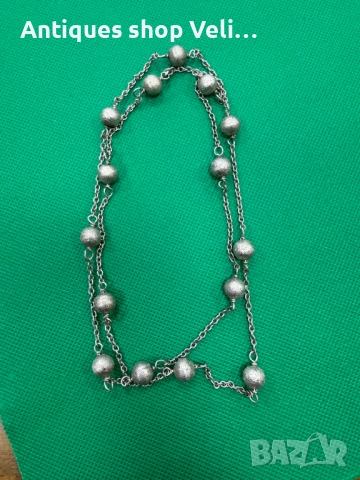 Сребърен гердан №7704 , снимка 2 - Колиета, медальони, синджири - 52719601
