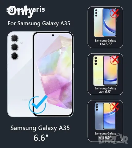 Калъф FNTCASE за Samsung Galaxy A35-5G: Прозрачни защитни калъфи за телефони, снимка 4 - Калъфи, кейсове - 47209669