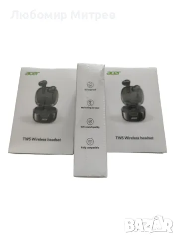 Безжични слушалки ACER TWS Wireless headset НОВИ!, снимка 5 - Безжични слушалки - 50423059