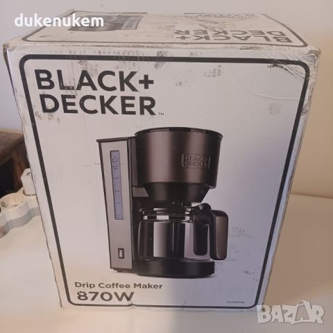 Кафеварка Black and Decker BXCO870E, 870W, 1.25L, снимка 7 - Кафемашини - 46470283