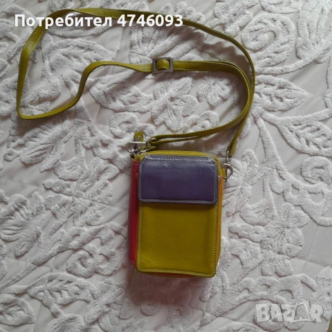 чантичка / портмоне многоцветна , естествена кожа, снимка 8 - Портфейли, портмонета - 53707723
