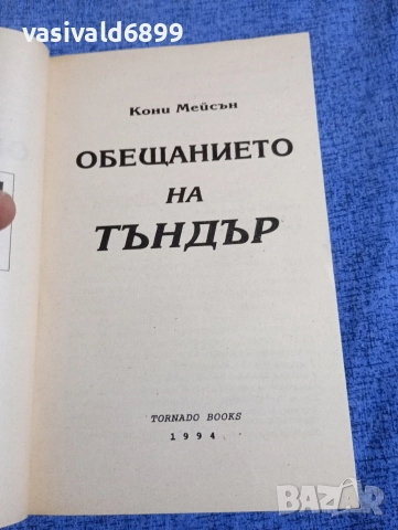 Кони Мейсън - Обещанието на Тъндър , снимка 4 - Художествена литература - 52945371